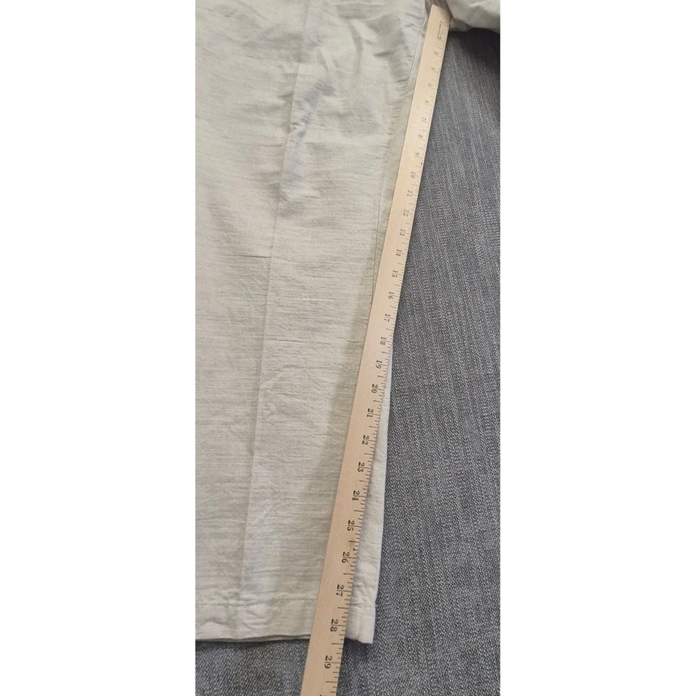 St Johns Bay men's light khaki chino pants 42x30 100% Cotton lightweight